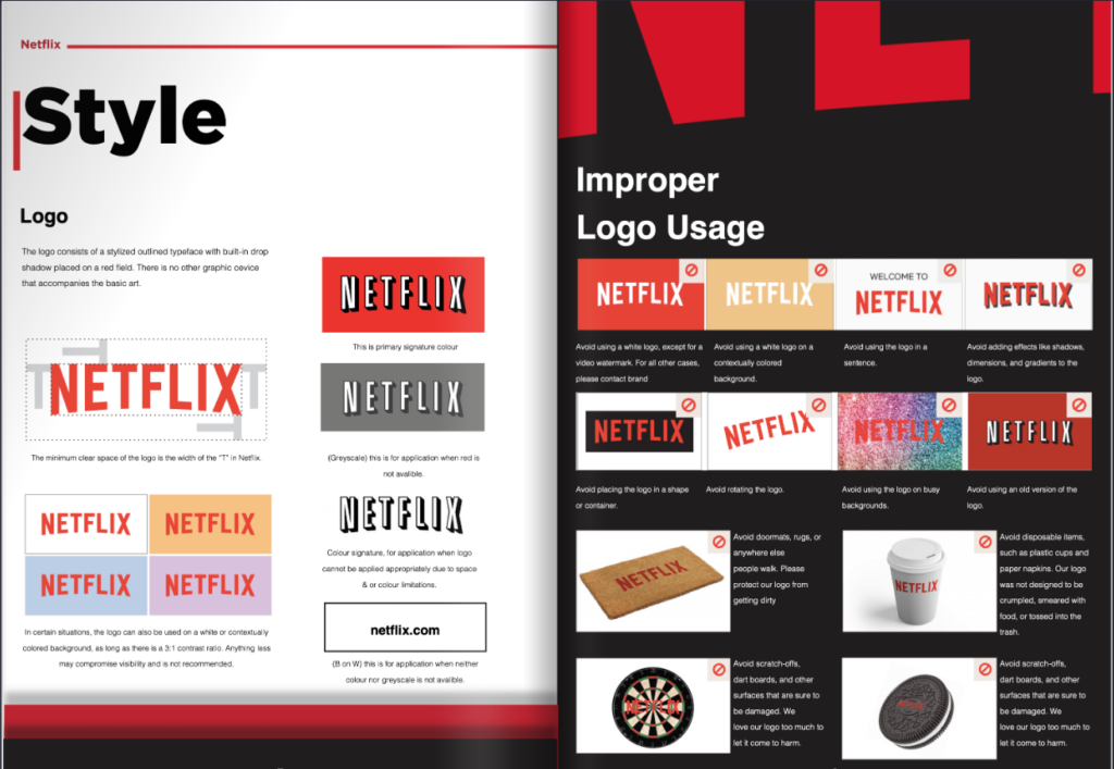 Brand Book aziendale Netflix